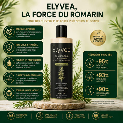 Elyvea Rosemary · Shampoing Croissance & Densité